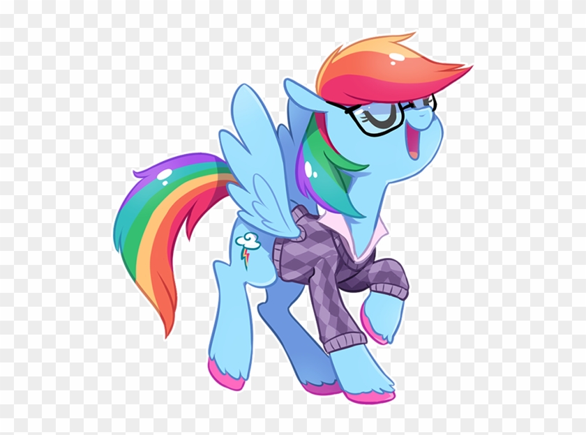 Rainbow Dash Always Dresses In Style By - Rainbow Dash Nerd #1262532