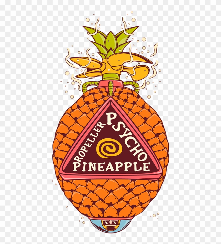 Psycho Pineapple Propeller - Illustration #1262534