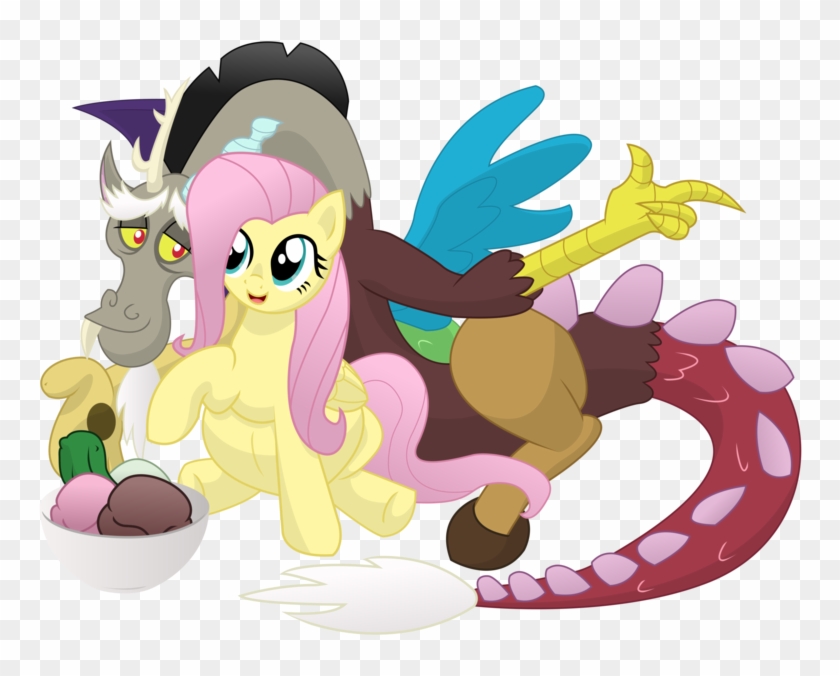 Xniclord789x, Discord, Discoshy, Female, Fluttershy, - Fluttershy And Discord Pregnant #1262564