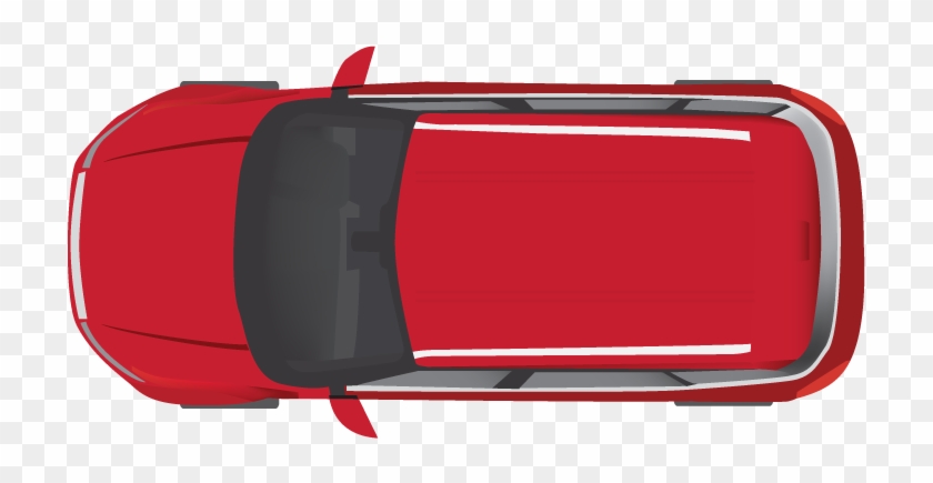 Red Top Car Png Image - Car From Top Png #1262657