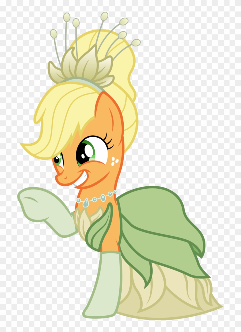 Applejack As Tiana By Silvermapwolf-da4h - Mlp Applejack As Tiana #1262924