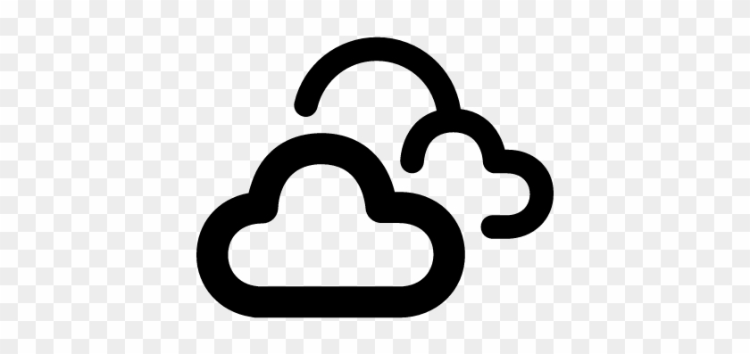 Cloudy Day Outline Vector - Cloud #1262933