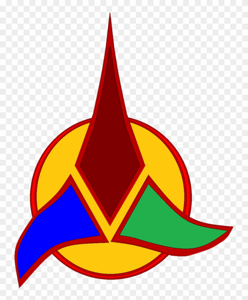 Emblem Of The Klingon Empire Classic By Bagera3005 - Star Trek Klingon Silver Round Necklace #1263130