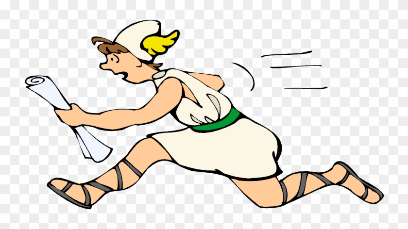 Girl Running Fast Clipart - Cartoon #1263215