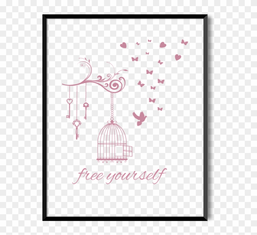 Framed Poster Bird Cage Cashmere Rose- The Royal We - Instagram #1263217