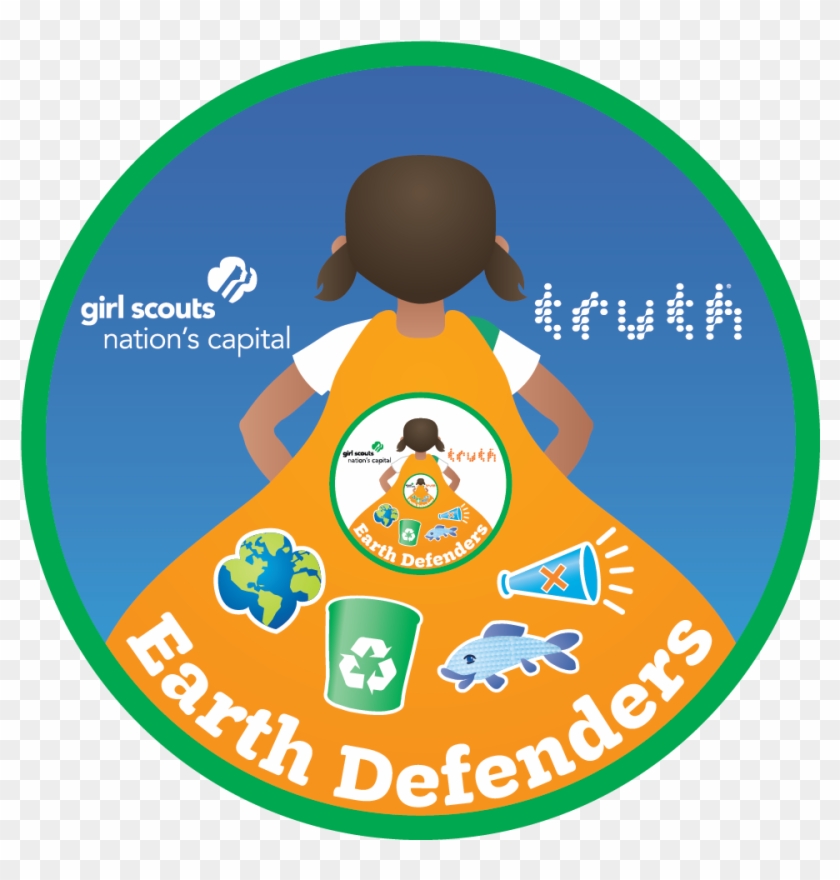 Truth Girl Scouts Earth Defenders Patch - Girl Scouts Of The Usa #1263248