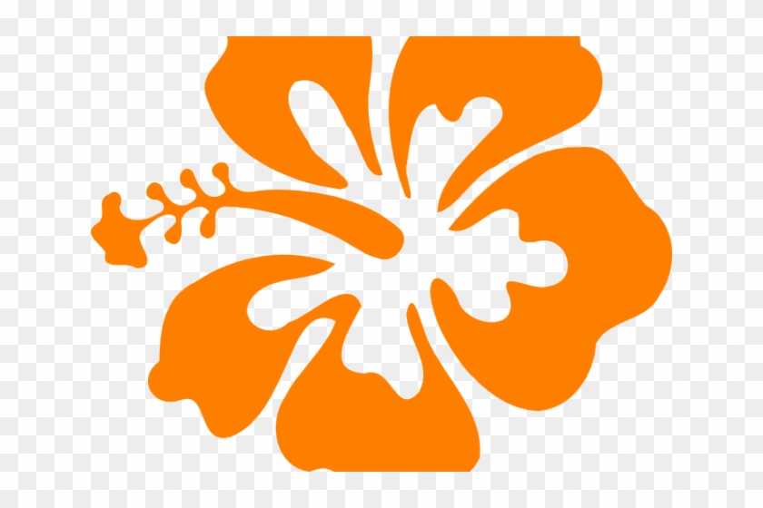 Orange Flower Clipart Hibiscus - Hibiscus Clip Art #1263257