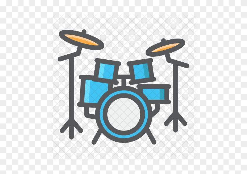 Drum-set Icons - Drum Kit Icon #1263300