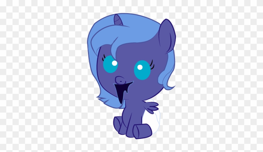 Convoykaiser, Baby, Baby Pony, Diaper, Filly, Foal, - Baby Princess Luna Png #1263528