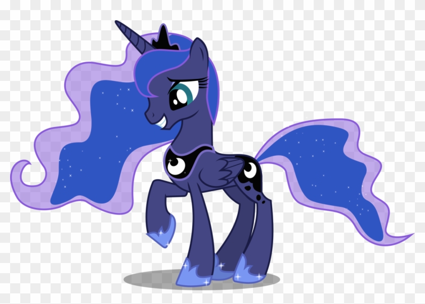 Luna Of The Night With A Smile By Canon-lb On Deviantart - Mlp Princess Luna Smiling #1263580