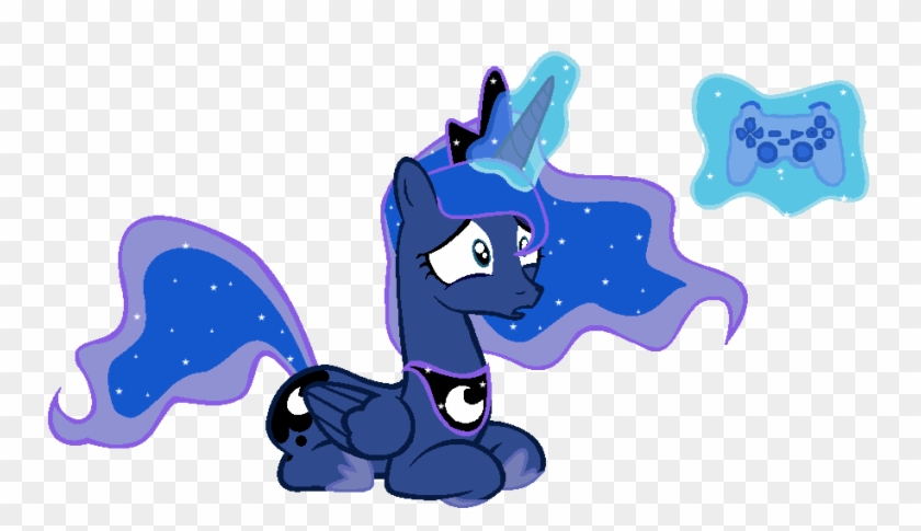 Duna364, Frown, Gamer Luna, Levitation, Magic, Princess - Mlp Gamer Luna Vector #1263591