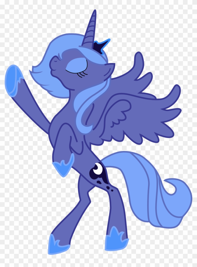 Princess Luna Vector By Risingmoondragon Princess Luna - Mlp Young Princess Luna #1263597