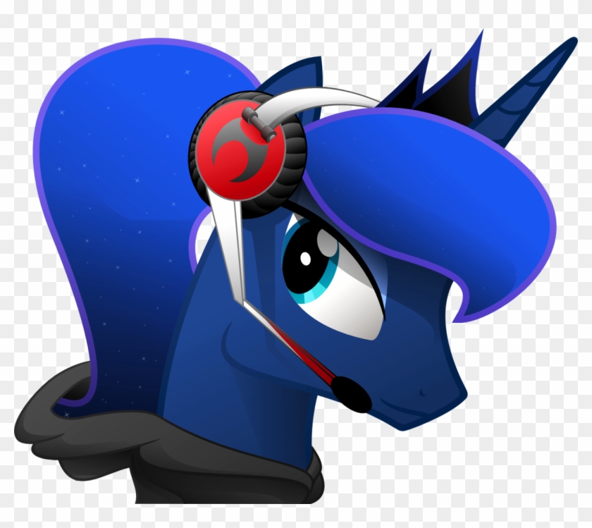 Lollipony, Clothes, Gamer Luna, Headphones, Hoodie, - Mlp Princess Luna Gamer #1263628