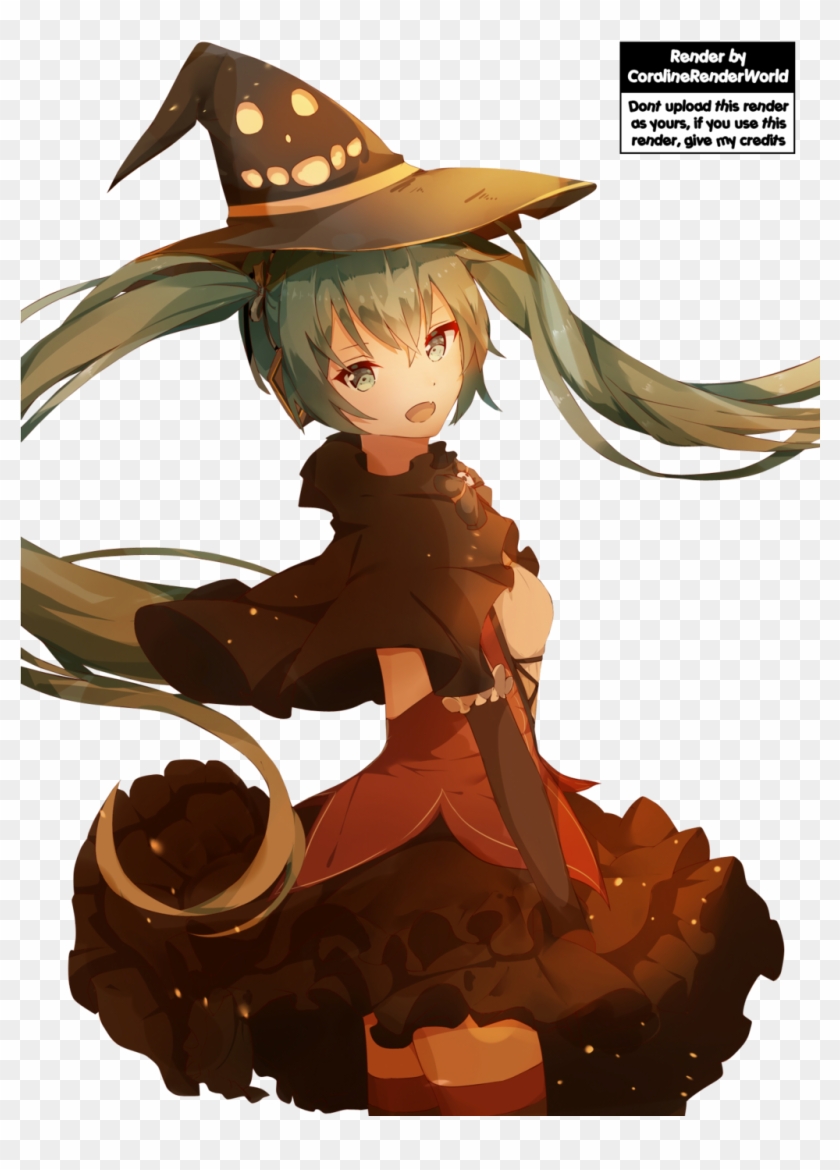 Hatsune Miku Halloween [render - Halloween Anime Renders #1263662