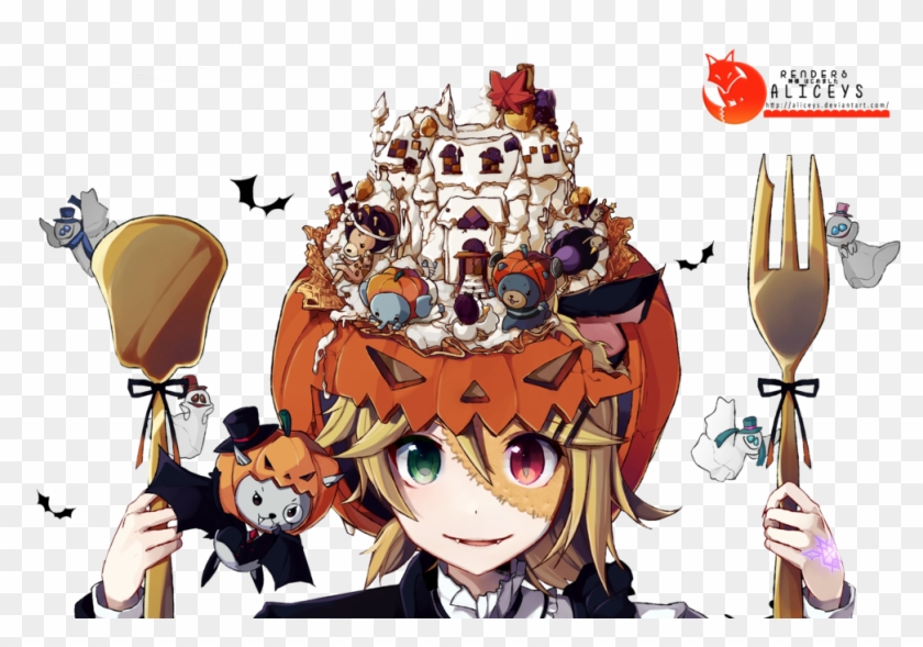 Render Vocaloid Halloween By Aliceys - Kagamine Len And Gumi Megpoid #1263723