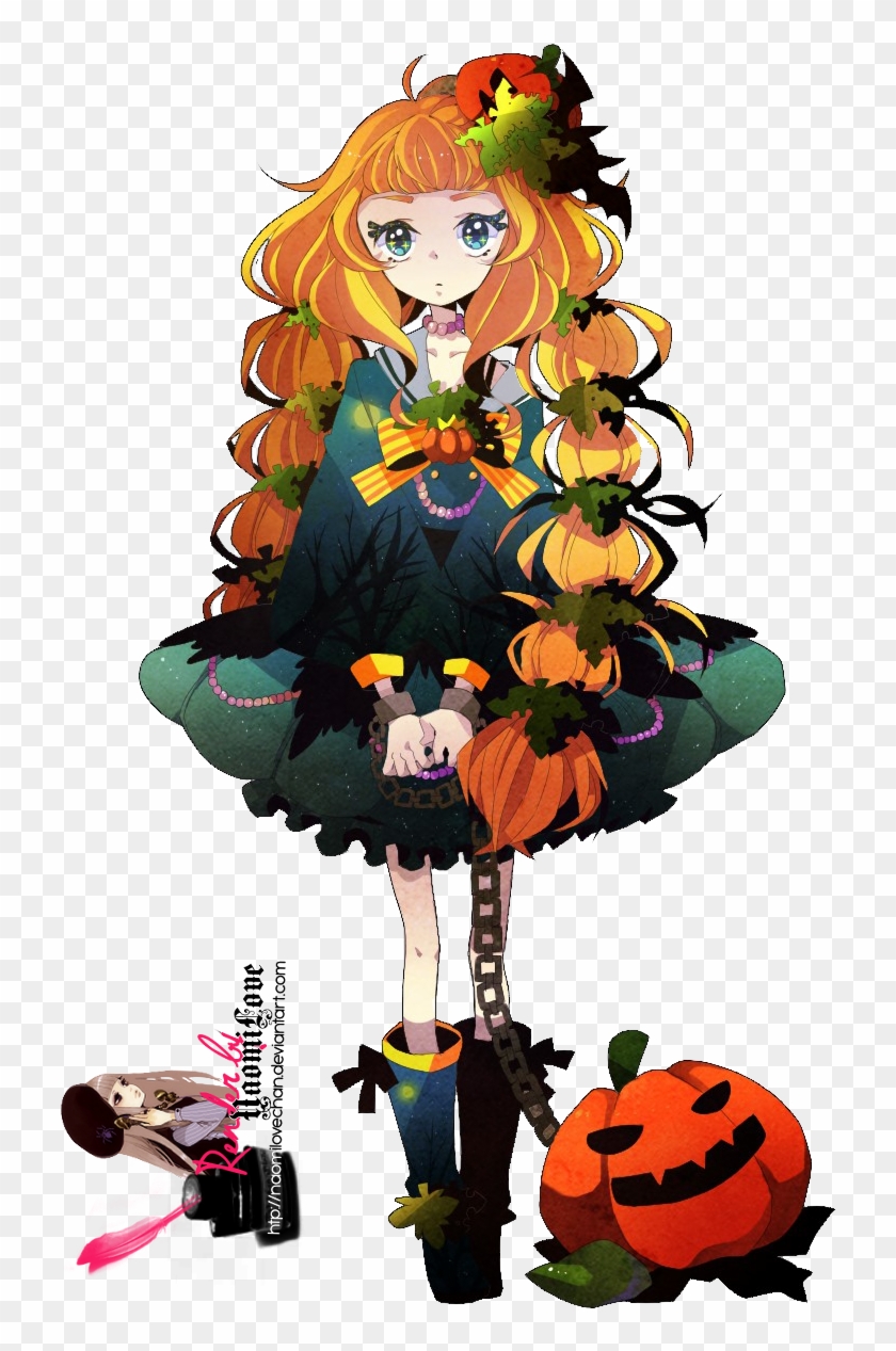 Render Halloween 1 By Naomilovechan Render Halloween - Halloween Anime Girl Png #1263752