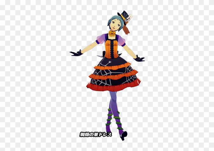 P3d Fuuka Yamagishi Halloween Outfit - Persona 3 Halloween Dancing #1263756