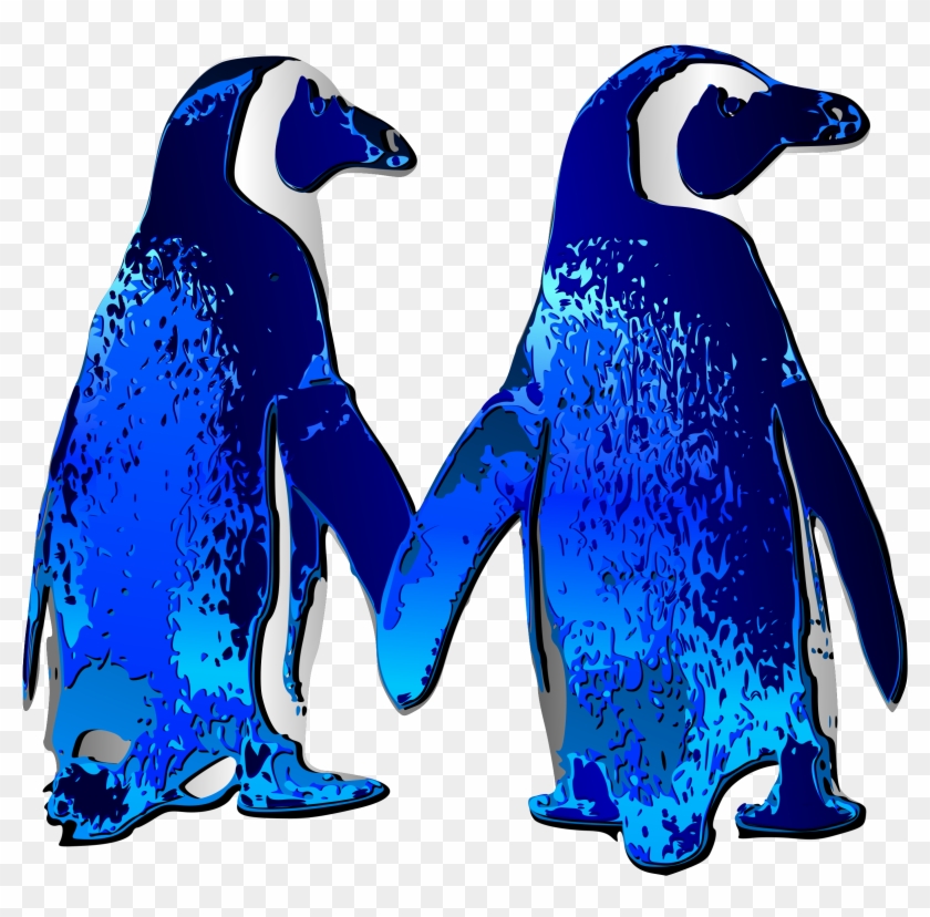 Big Image - Love Penguins Throw Blanket #1263945