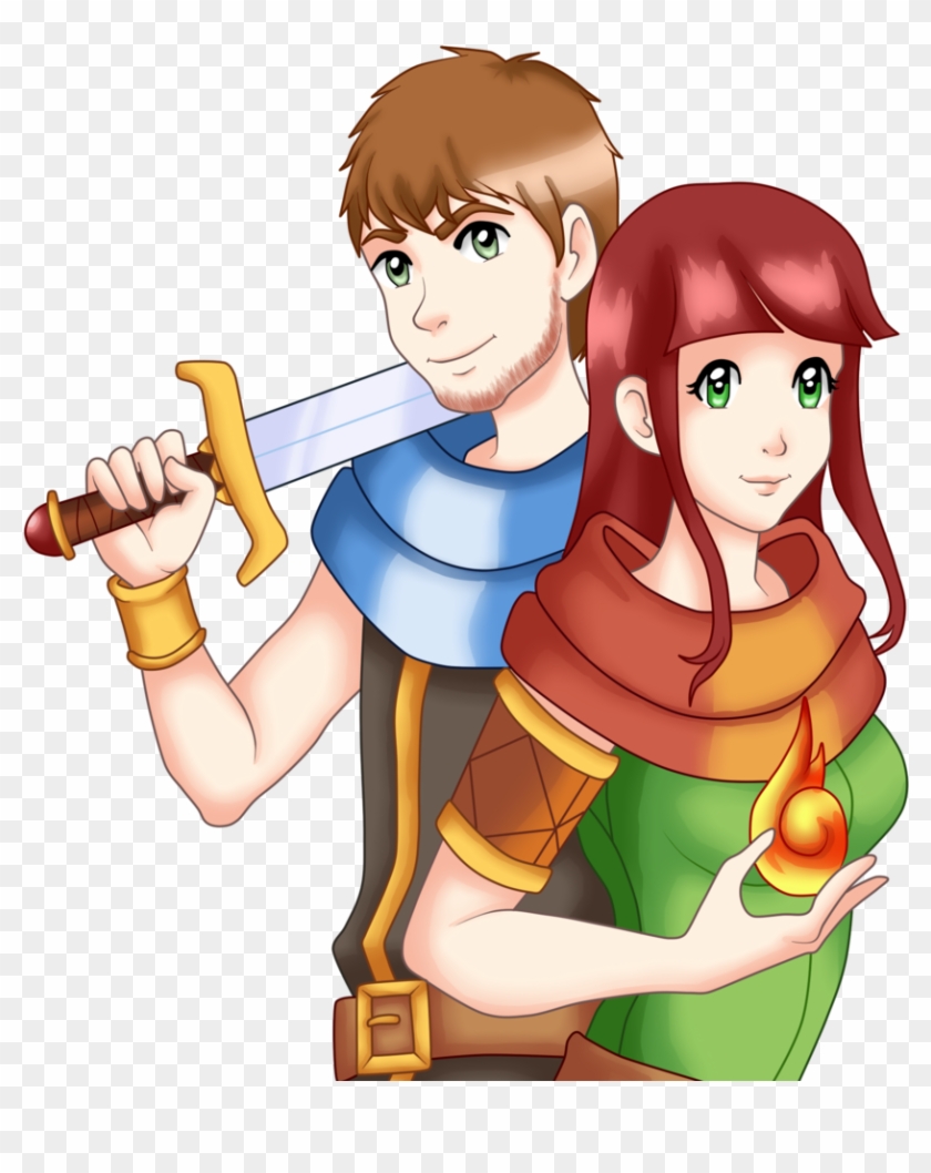 Antonia And Boeserich Secrets Of Grindea By Nojiko444 - Secrets Of Grindea Png #1263989