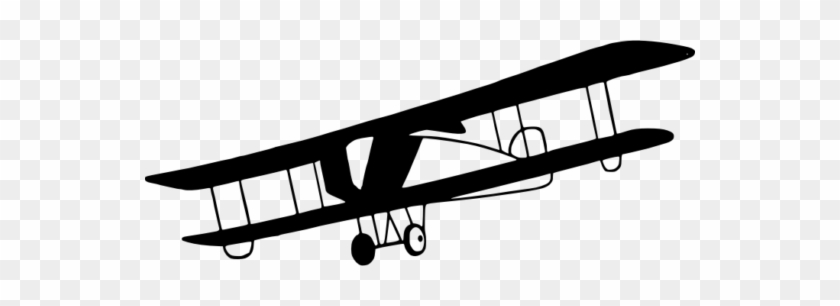 Airplane Clipart - Old Airplane Black And White #1264062