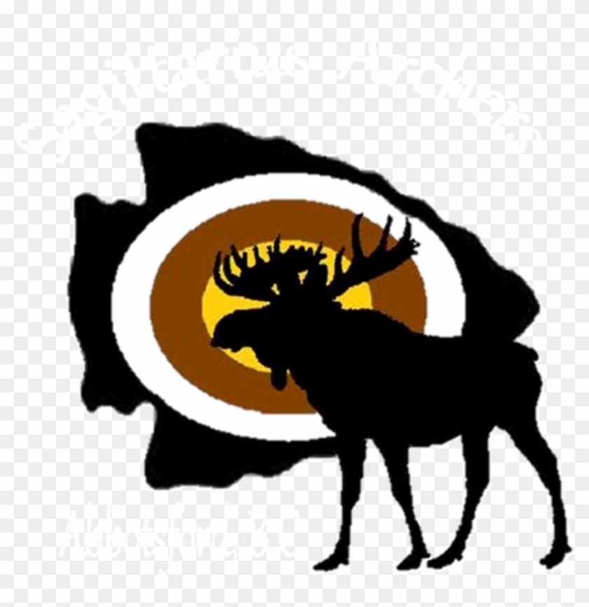 Moose: Black Shower Curtain #1264083