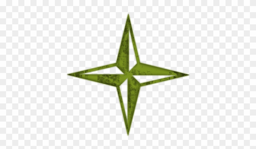4 Point Star Clipart - 4 Pointed Star Flag #1264103