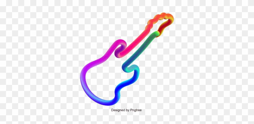 3d Guitar Vector Design, 3d, Guitar Vector, Guitar - Vector Graphics #1264267