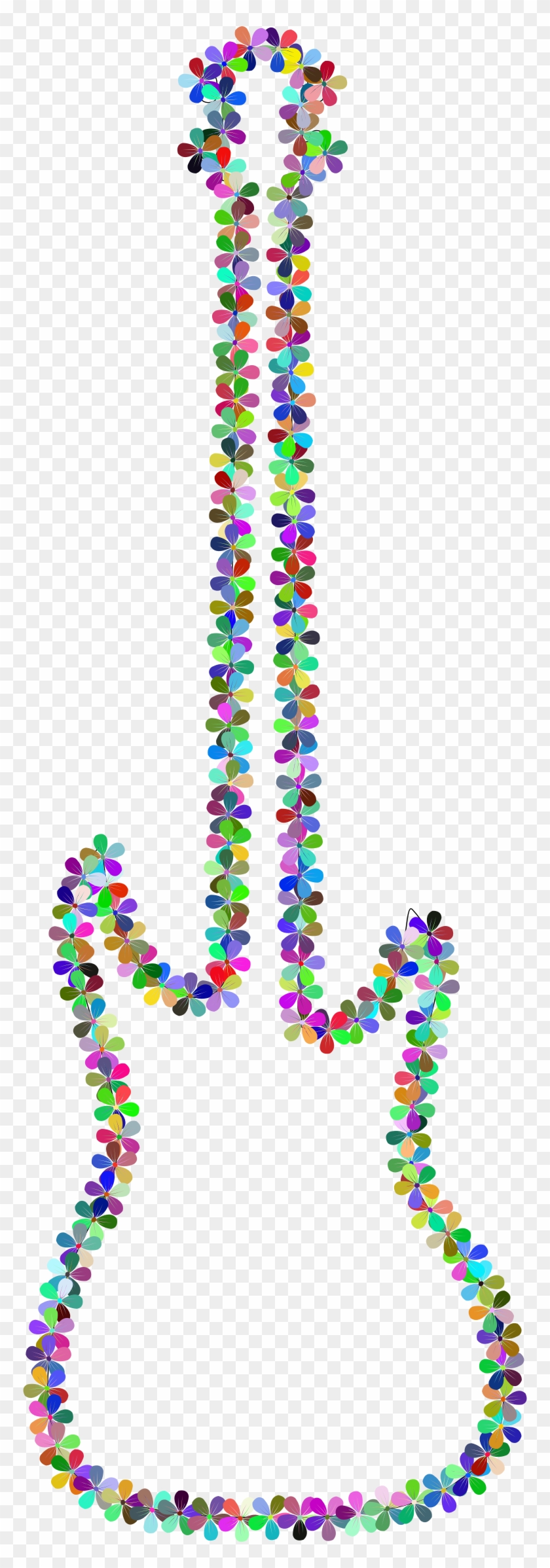 This Free Icons Png Design Of Prismatic Floral Guitar - This Free Icons Png Design Of Prismatic Floral Guitar #1264301