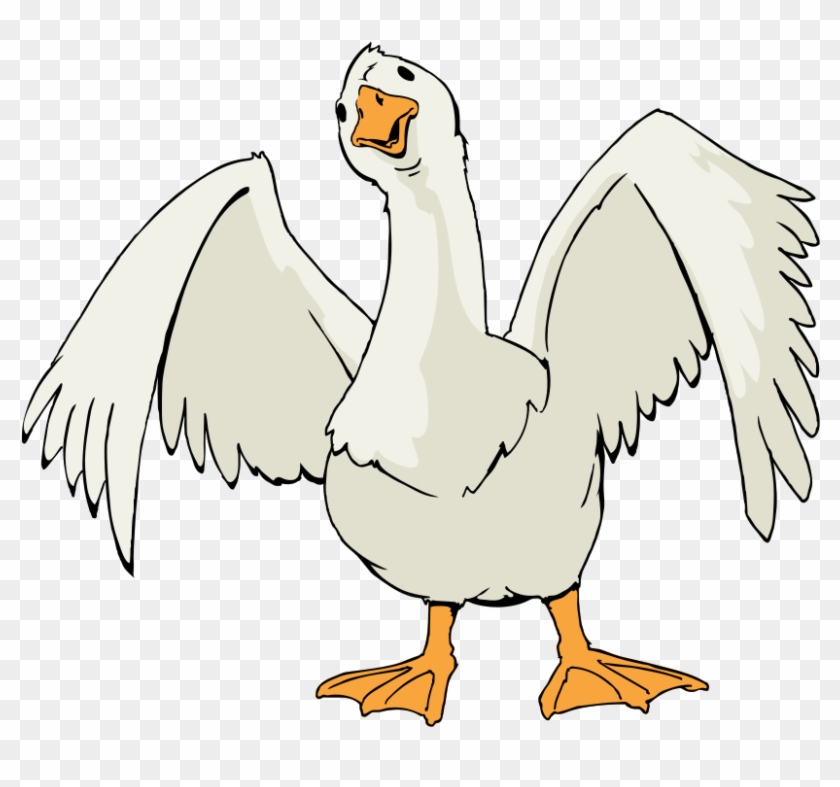 Free To Use &, Public Domain Goose Clip Art - Goose Cartoon Transparent #1264468