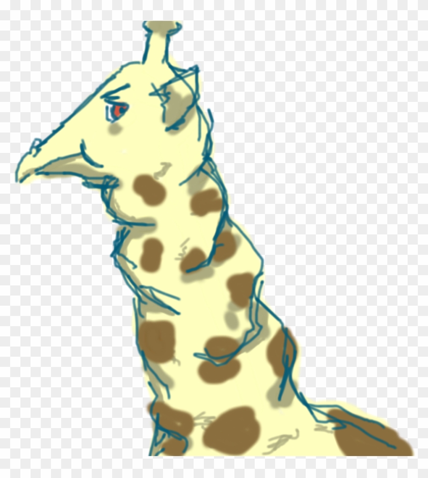 Fat Giraffe Drawing - Giraffe #1264588