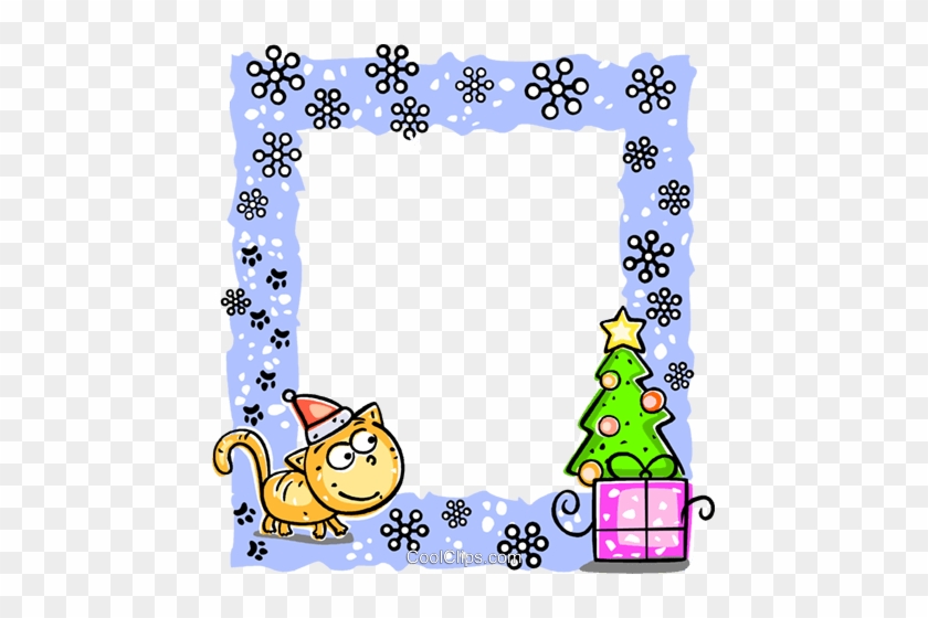 Christmas Frame Royalty Free Vector Clip Art Illustration - Christmas Frame Royalty Free Vector Clip Art Illustration #1264724