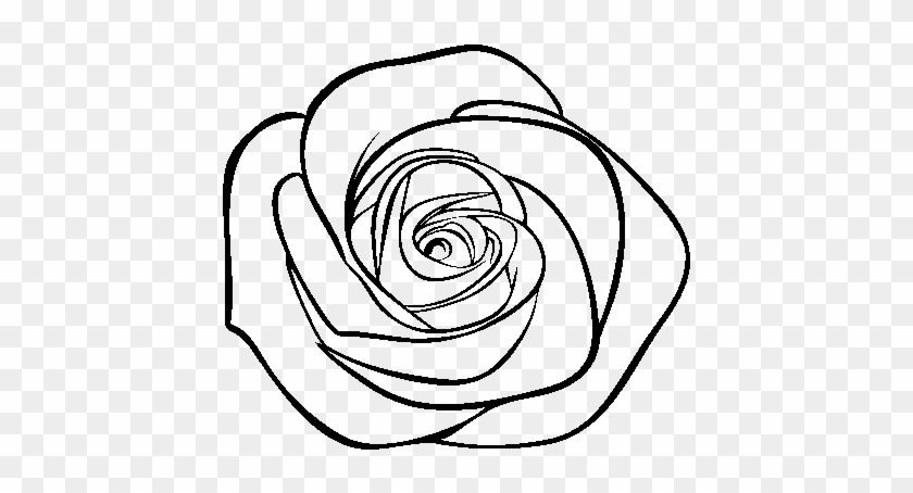 Rose Flower Coloring Page - Drawing Of Rose Png #1264753