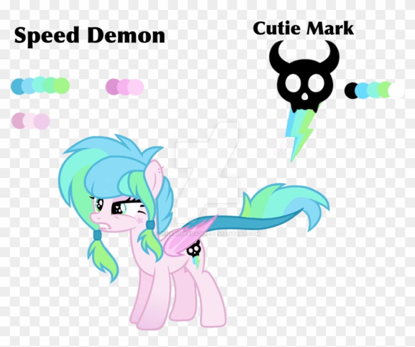 Speed Demon Mlp Oc By Chococakebabe - Demon Mlp Oc Cutie Marks #1264929