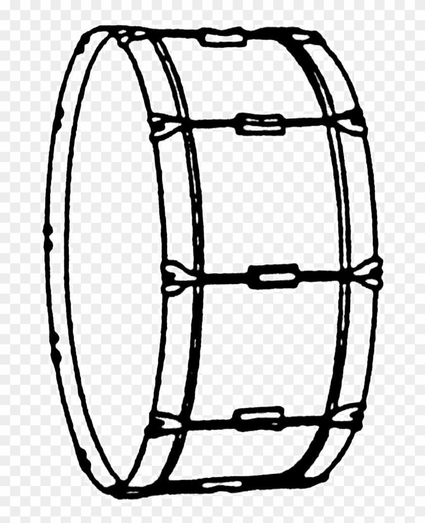 Marching Bass Drum Clip Art - Big Bass Drum #1264993