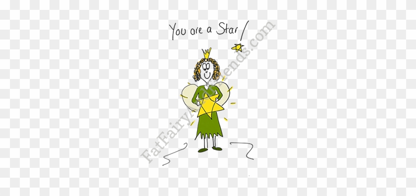 Green Fairy Card Star - Cartoon #1265010