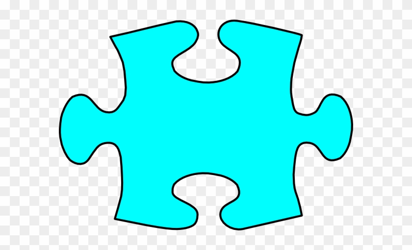 Jigsaw Piece Blue #1265051