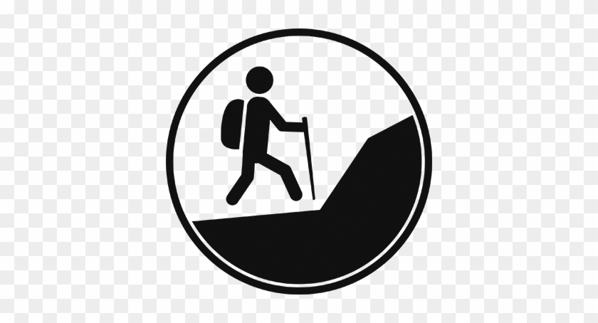 Hiker Icon Sticker - Wall Decal #1265057