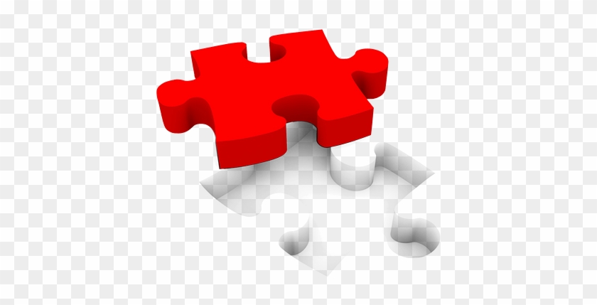 Puzzle Piece And Hole - Red Puzzle Piece Png #1265091