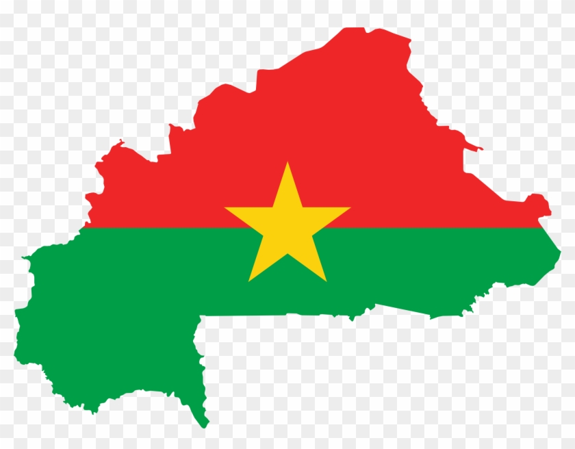 Explore Travel Excite - Burkina Faso Flag Map #1265092