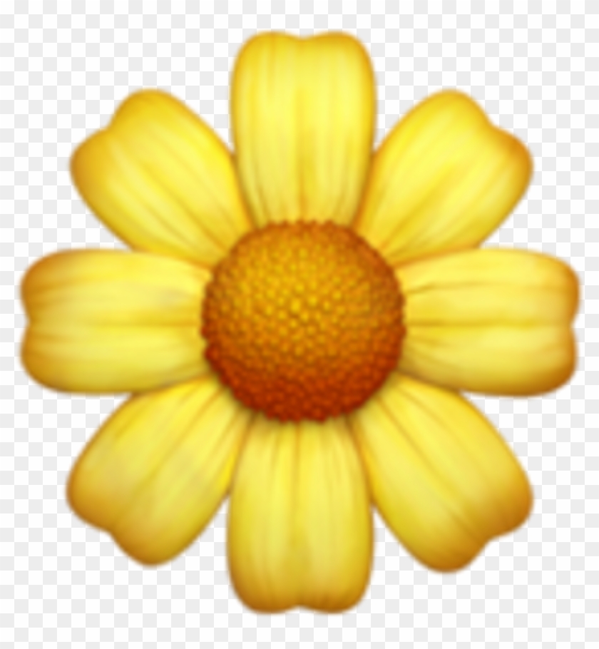 Transparent Background Flower Emoji Conclusion - Yellow Flower Emoji Transparent #1265135