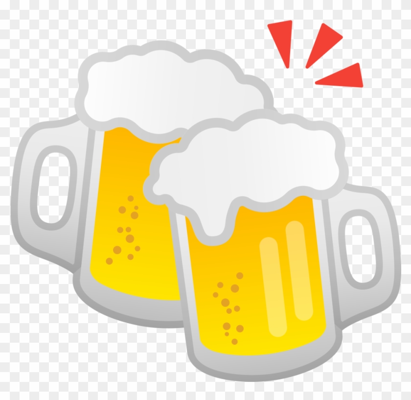 Clinking Beer Mugs Icon - Emoji Caneca De Chopp #1265143