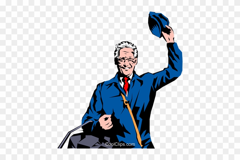 Mailman Royalty Free Vector Clip Art Illustration - Mailman Royalty Free Vector Clip Art Illustration #1265171