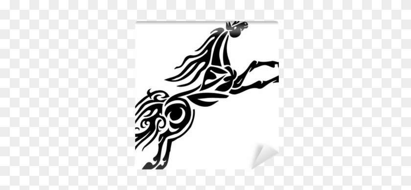 Horse In Tribal Style - Vector Graphics #1265274