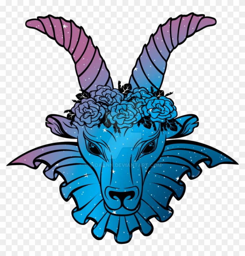 Capricorn By Indaann - Capricorn By Indaann - Full Size PNG Clipart