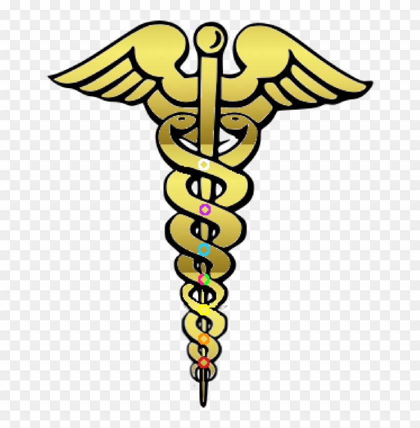 Clipart - Color Caduceus - Medical Logo White Png #1265395
