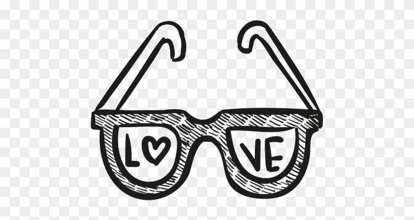 Love Glasses Icon - Vector Graphics #1265649