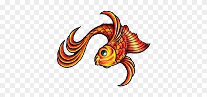 Color Koi Fish Clipart - Fish Tattoo Png #1265655