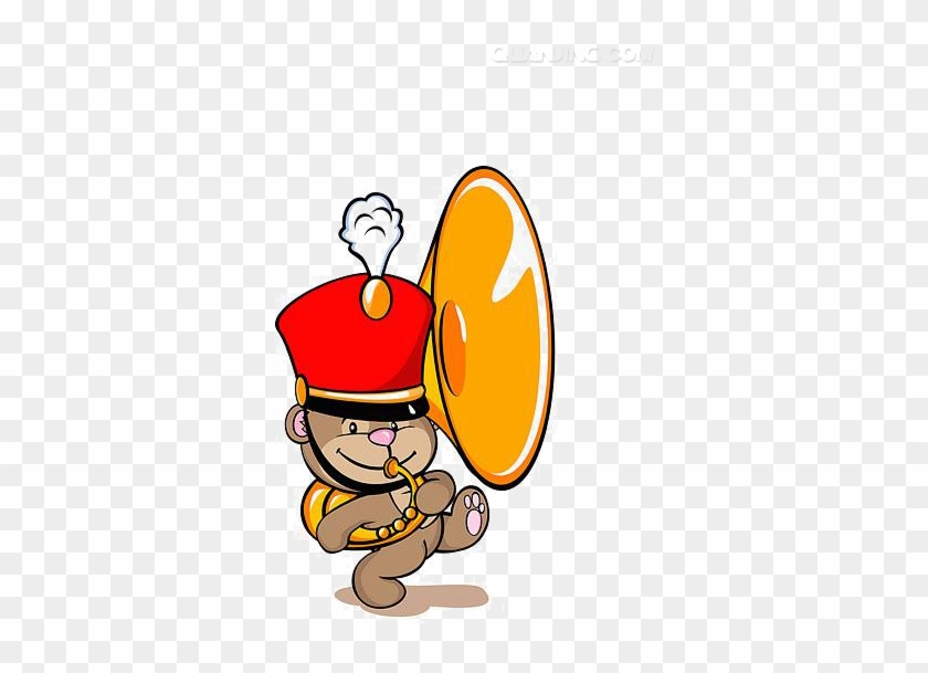 Marching Band Royalty-free Clip Art - Cartoon Marching Band Tuba #1265723