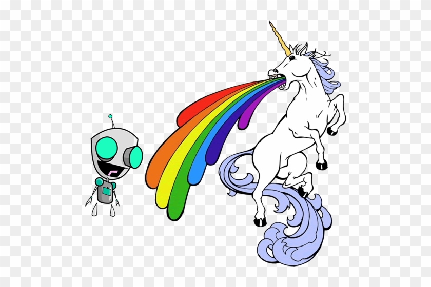 Free Unicorn Barfing Rainbows - Unicorn Gay Pride Symbol #1265771