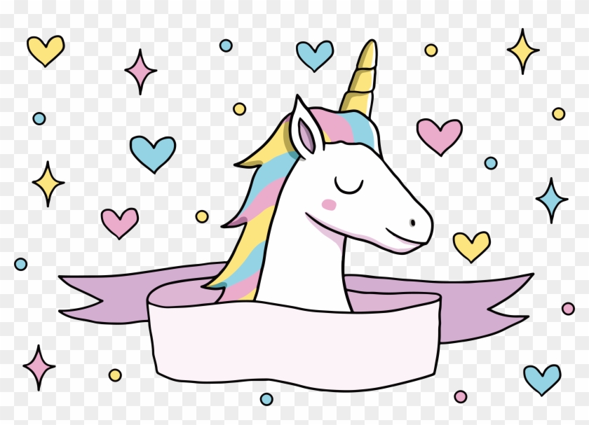 Romantic Love Unicorn Poster - Unicornio Png #1265785